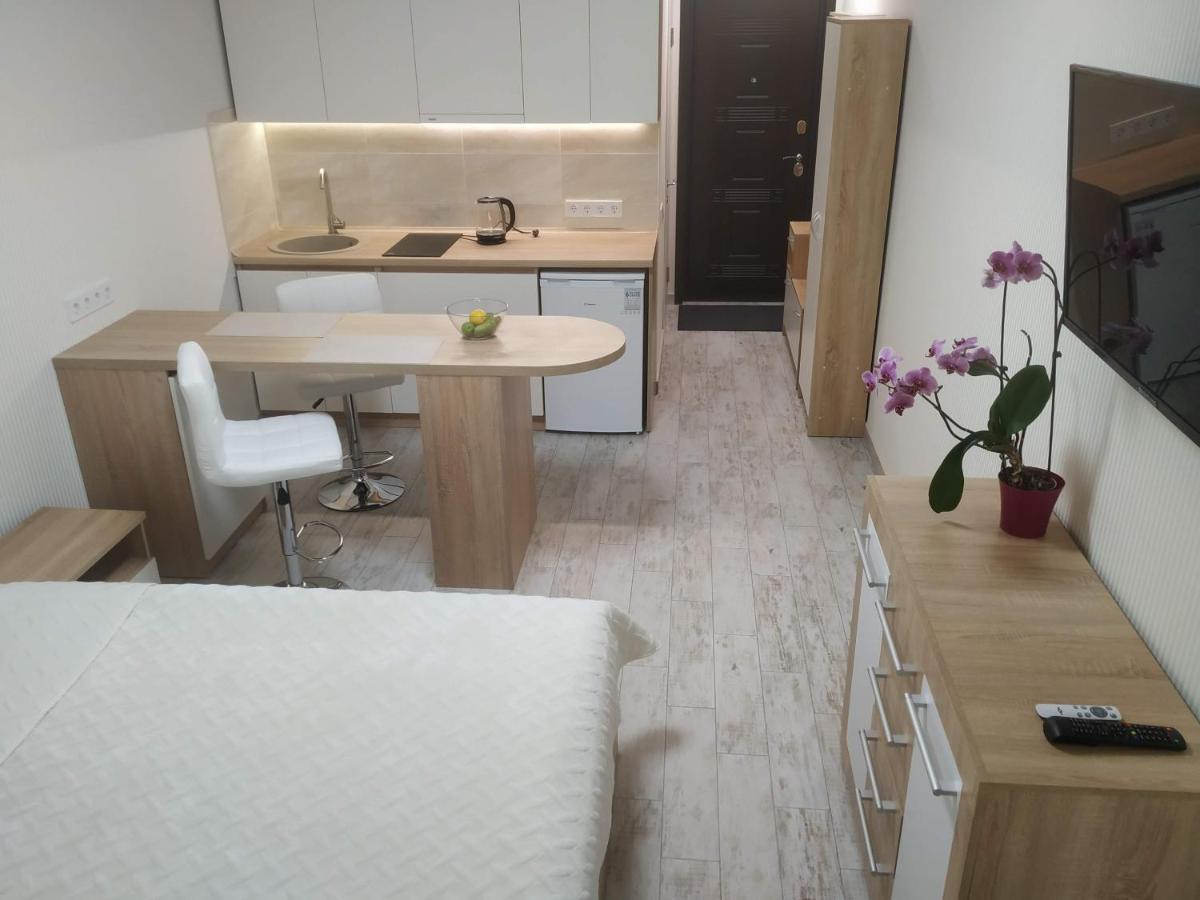 Apartment Kiev Studio With City View Bagian luar foto