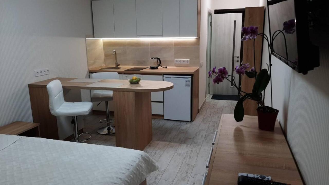 Apartment Kiev Studio With City View Bagian luar foto